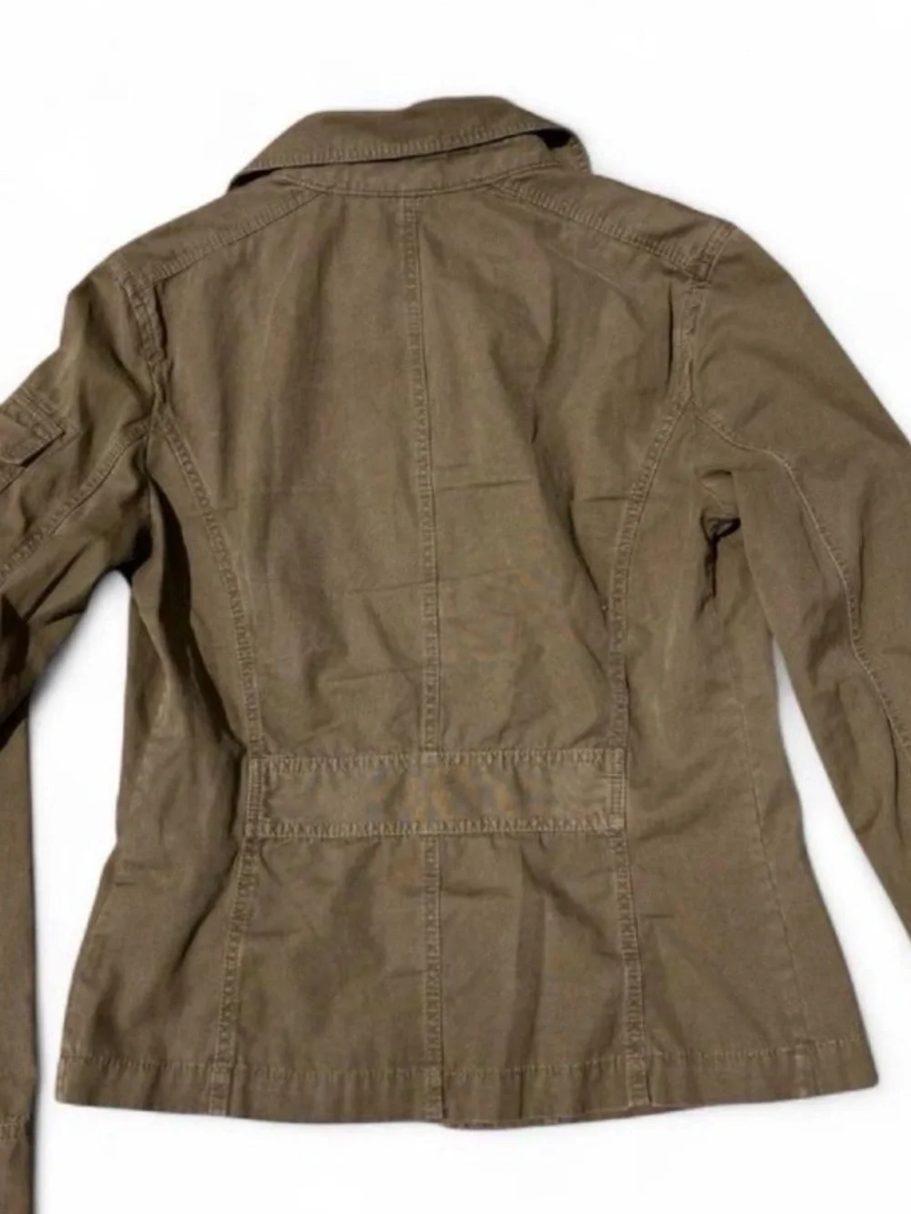 J. Crew Tan Olive Utility Button-Front Jacket